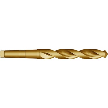 HSCo short spiral drill bit with morse cone shank DIN 345 N bronze 4xD type A730
